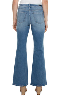 Hannah Flare Jeans with Flap Front Pockets