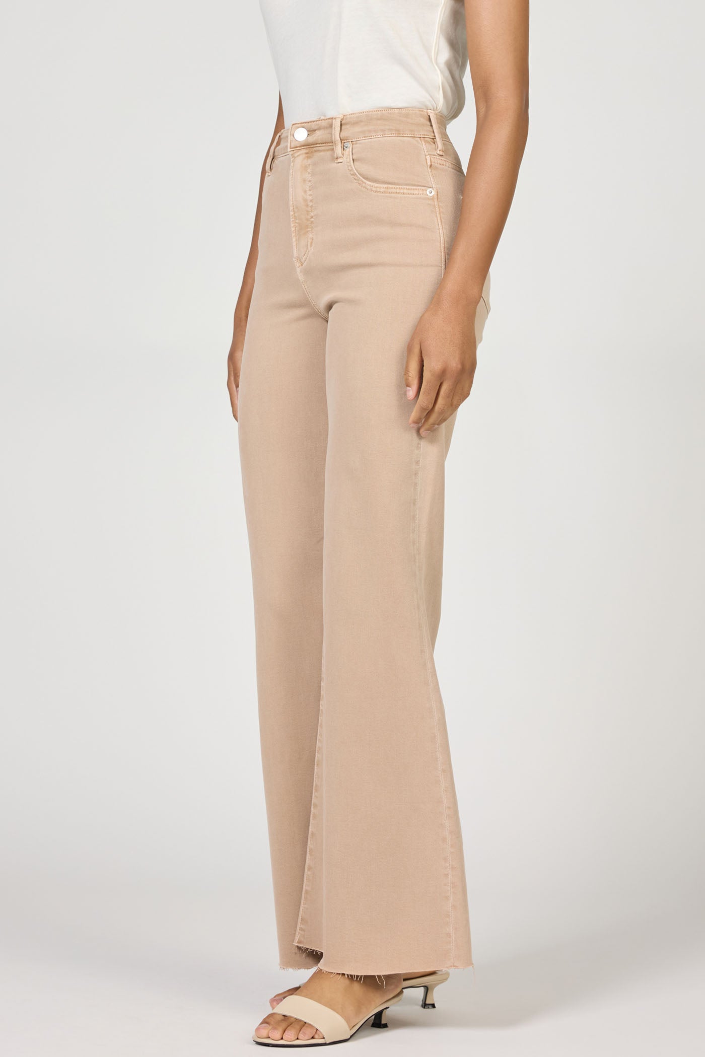 Fiona Warm Taupe Jeans by dear john, high-waisted flattering fit in versatile warm taupe for elegant everyday wear
