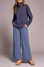 Sapphire Lux Funnel Neck Top