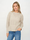 Jaden Crochet Crew Neck Sweater