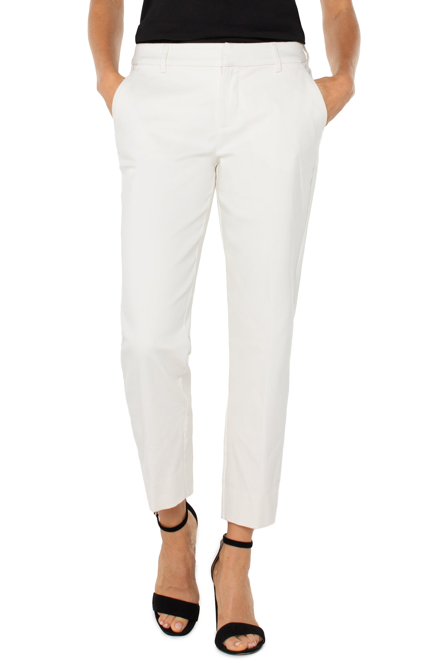 Liverpool Kelsey Cream Trouser