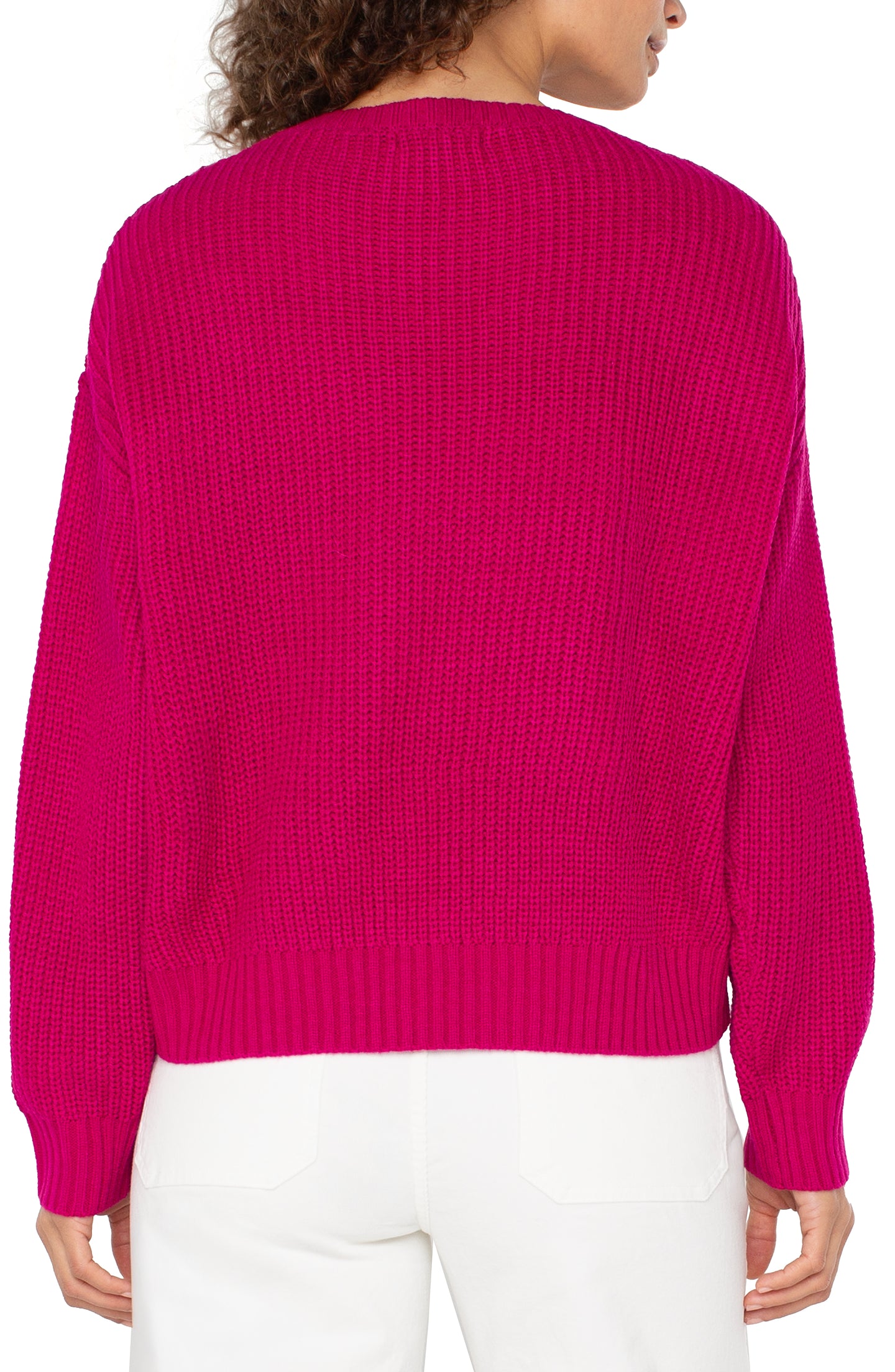 Long Sleeve Mock Neck Sweater with Fringe SWEATERS liverpool