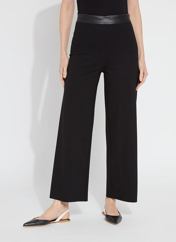 Denver Hi Waist Wide Leg Ponte Pants