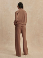Varley-Golden Bronze Marl Tyde Zip Through Sweat