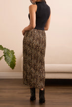 Sleeveless Twofer Leopard Maxi Dress