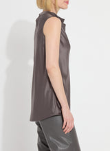 Justine Draped Mock Neck Shell