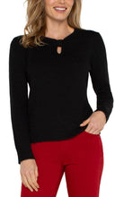 Long Sleeve Cut Out Bow Neck Sweater