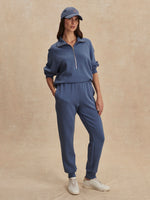 Varley-Bijou Blue The Slim Cuff Pant 27.5