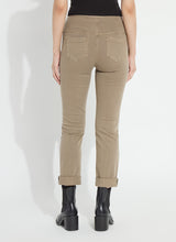 Lysse Everwood Boyfriend Denim jeans shown from the back with cuffed hems and black ankle boots