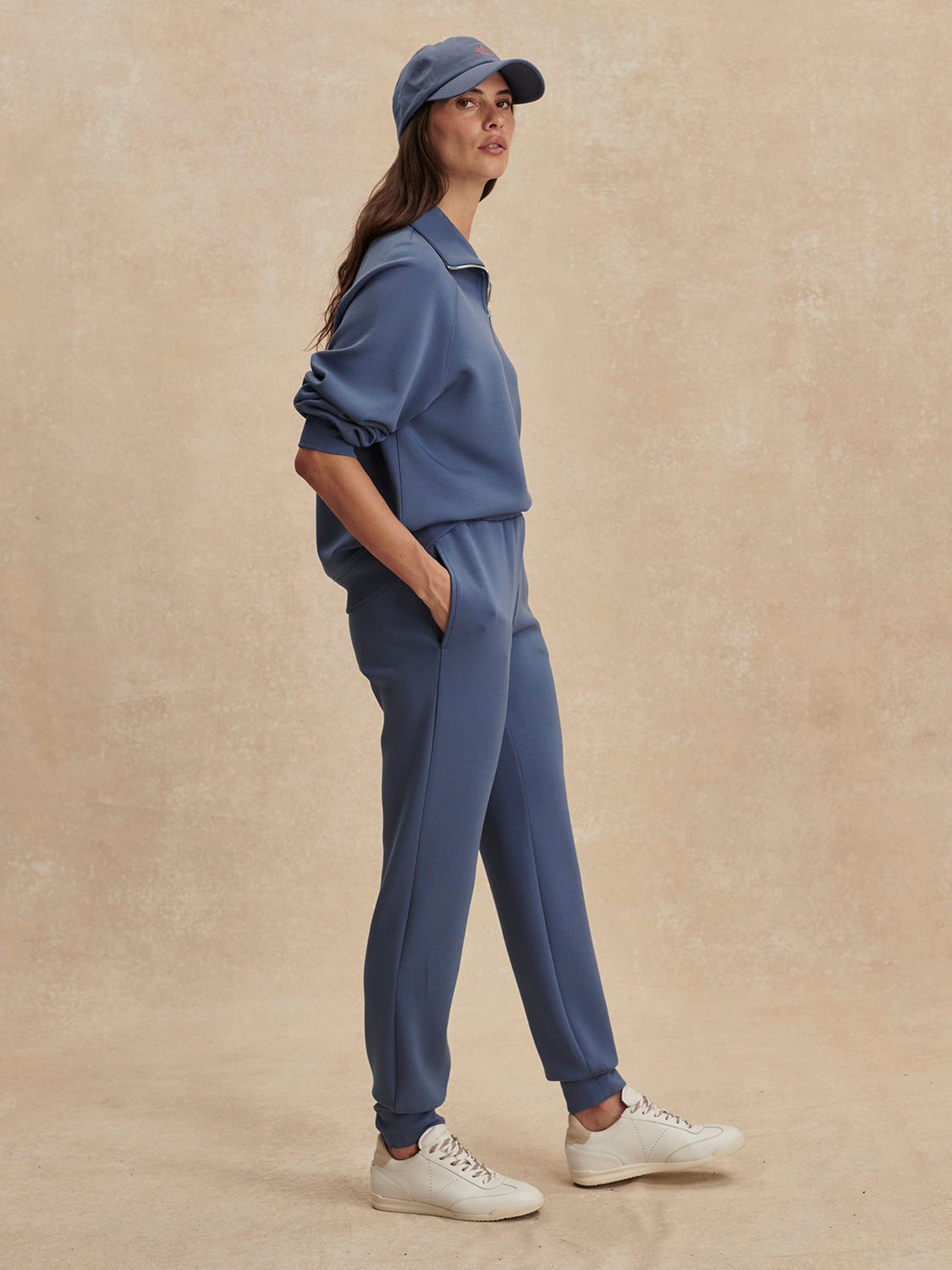 Varley-Bijou Blue The Slim Cuff Pant 27.5