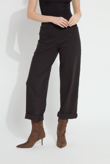 Lysse Black Penelope Curved Cuffed Jeans