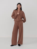 Varley Golden Bronze Marl The Extra Wide Leg Pant -29.5