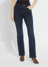 Carbon Indigo Lena Everyday Baby Boot by Lysse shown on model in dark indigo jeans