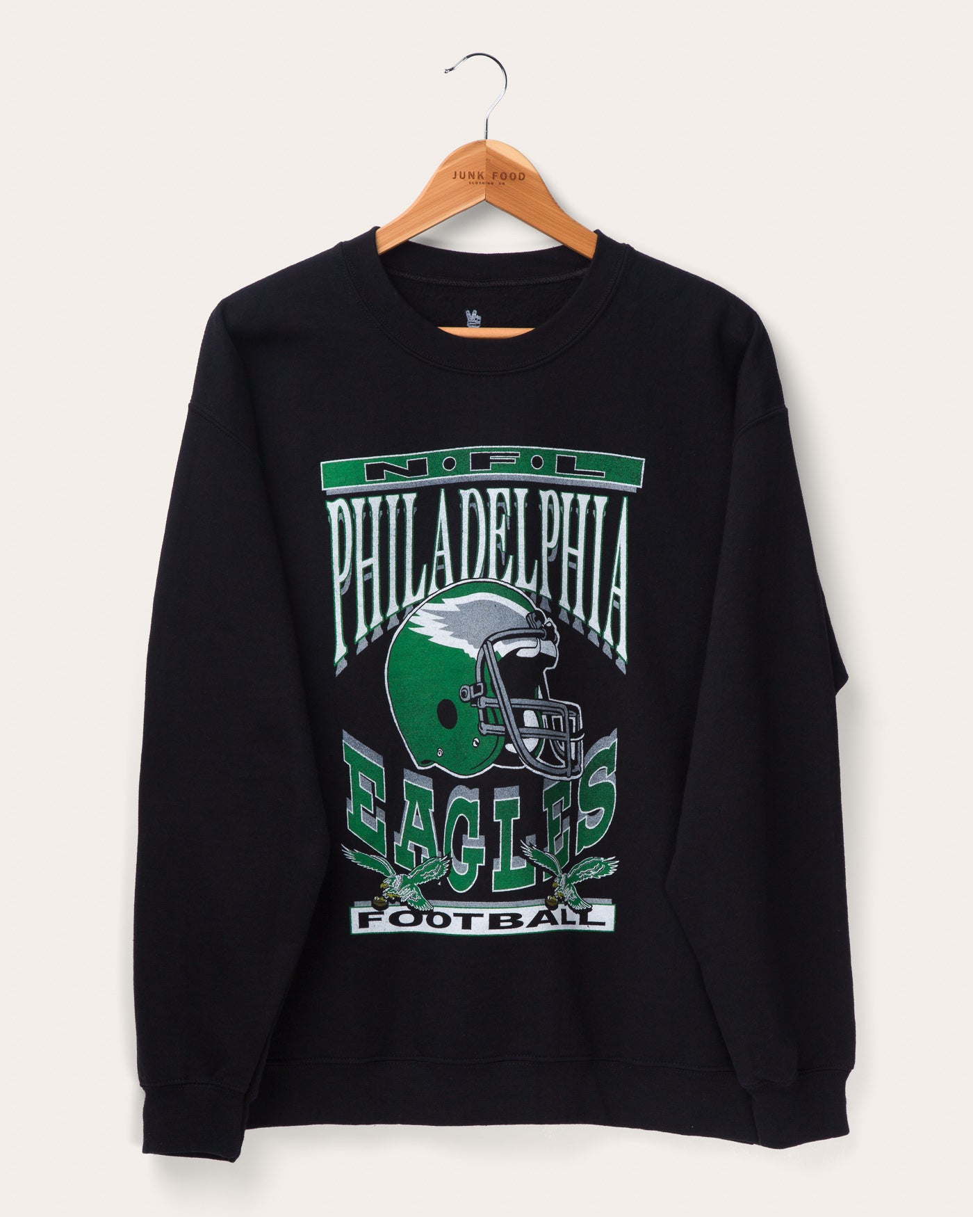 Eagles Helmet Fleece Lined Sweatshirt