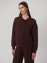 Deep Mahogany Olwen Button Front Jacket by Varley worn by model