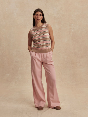 Varley Deeley Stripe Stitch Tank