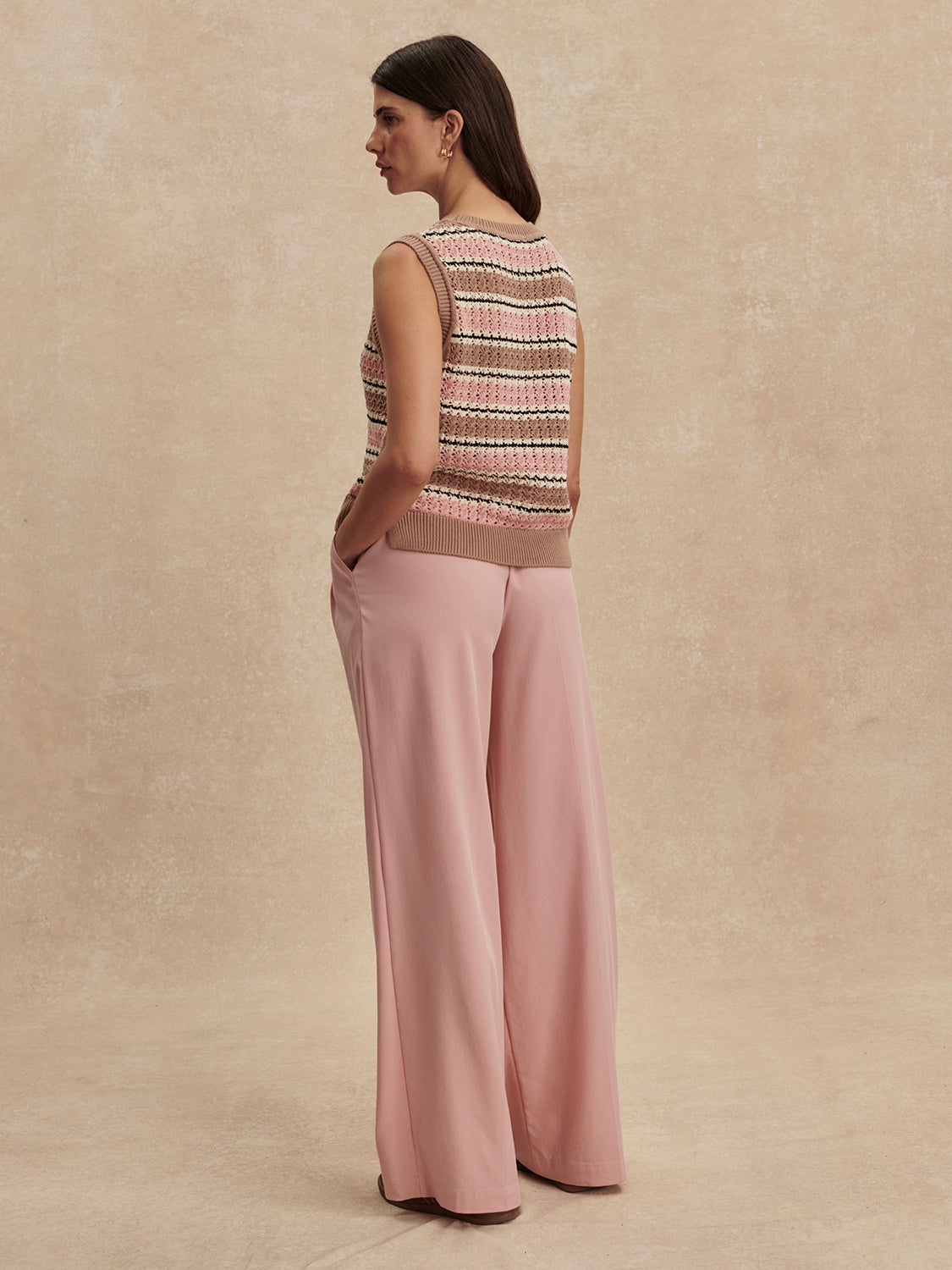 Varley Deeley Stripe Stitch Tank