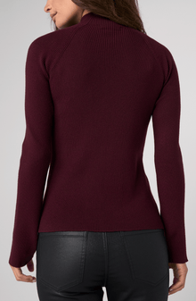 Liverpool Dark Oxblood Turtleneck Sweater