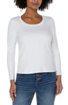 Liverpool Long Sleeve Scoop Knit Top
