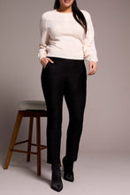 Pull On Ankle Pant with Back Leg Seam - Black novelty bottoms Tribal