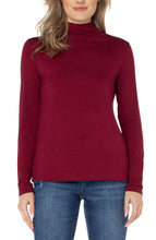 Long Sleeve Mock Neck Knit Top