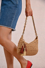 Molly Bracken Beige Woven Bag