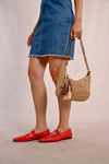 Molly Bracken Beige Woven Bag
