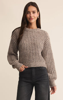 Z Supply Burnt Ash Heather Tivoli Sweater
