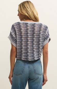 Z Supply Crochet Stripe Sweater